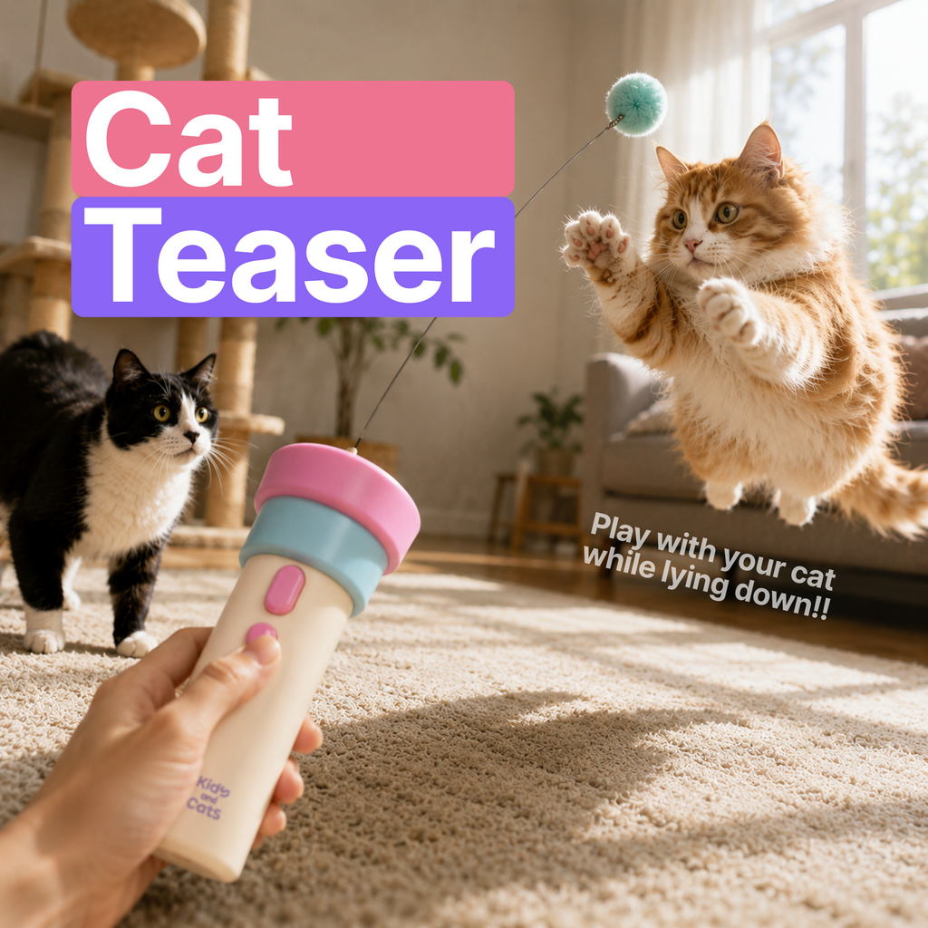 Automatic cat teaser launcher toy