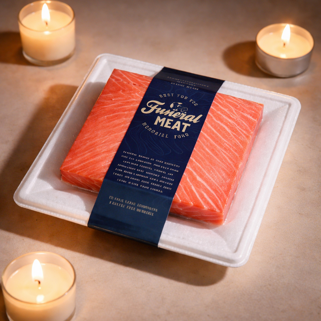 Symbolic Salmon Offering for Pet Remembrance