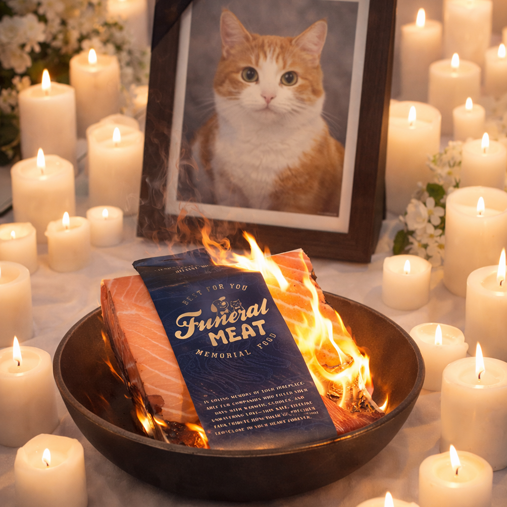 Symbolic Salmon Offering for Pet Remembrance