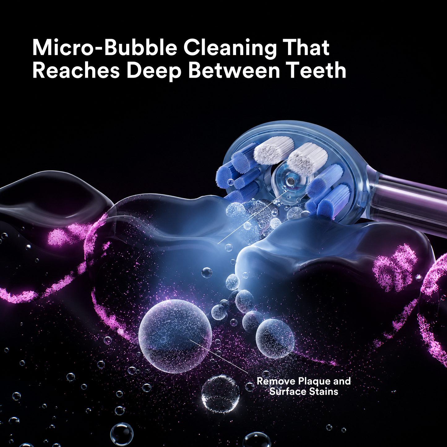 2026 Edition- RANVOO PH5 Zero-Vibration Premium Air Jet Toothbrush for Sensitive Gums