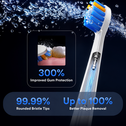 YHARMONY Air-Max 68kHz High-Frequency Dual-Pulse Electric Toothbrush for Stubborn Stains, Deep Cleaning