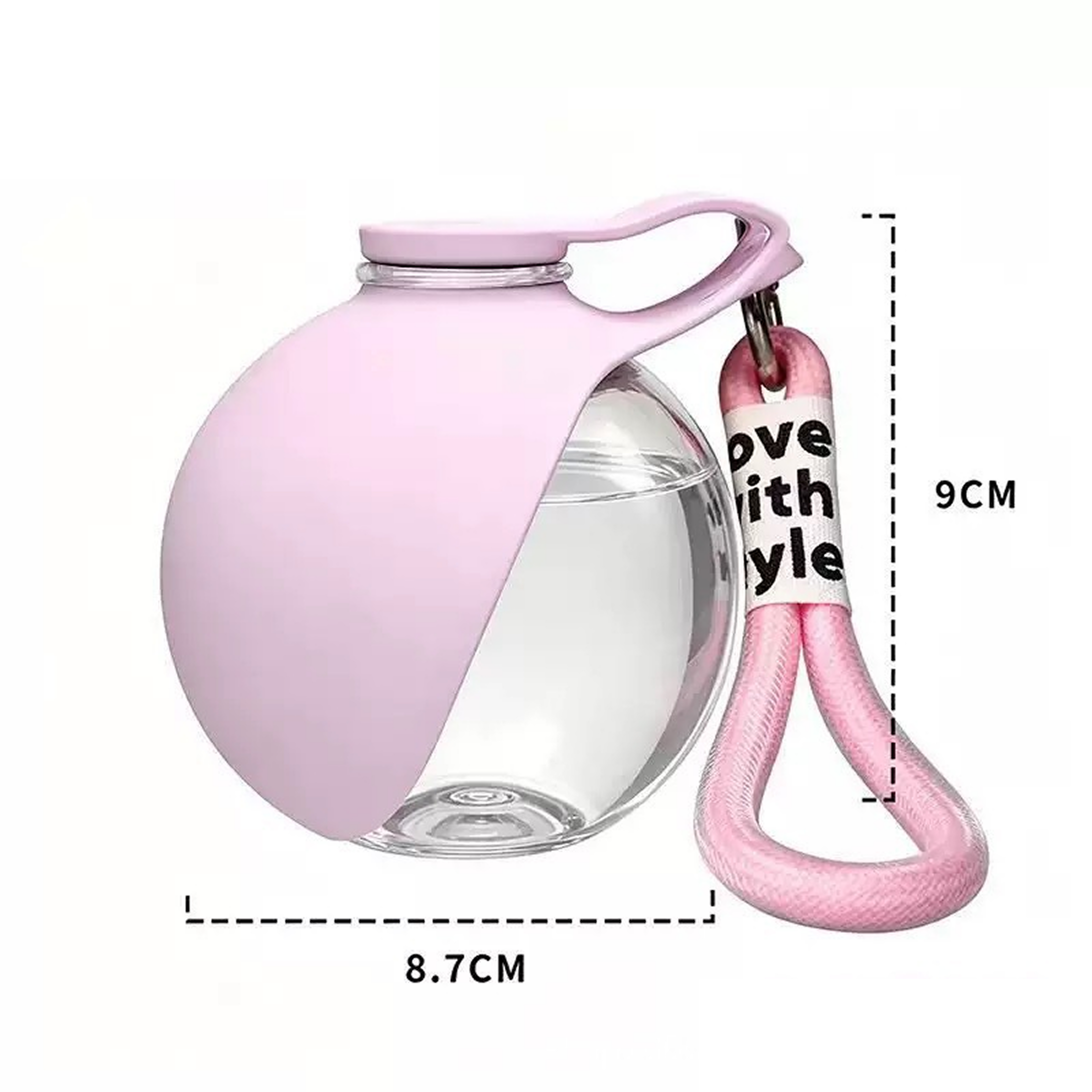 Spherical pet water bottle