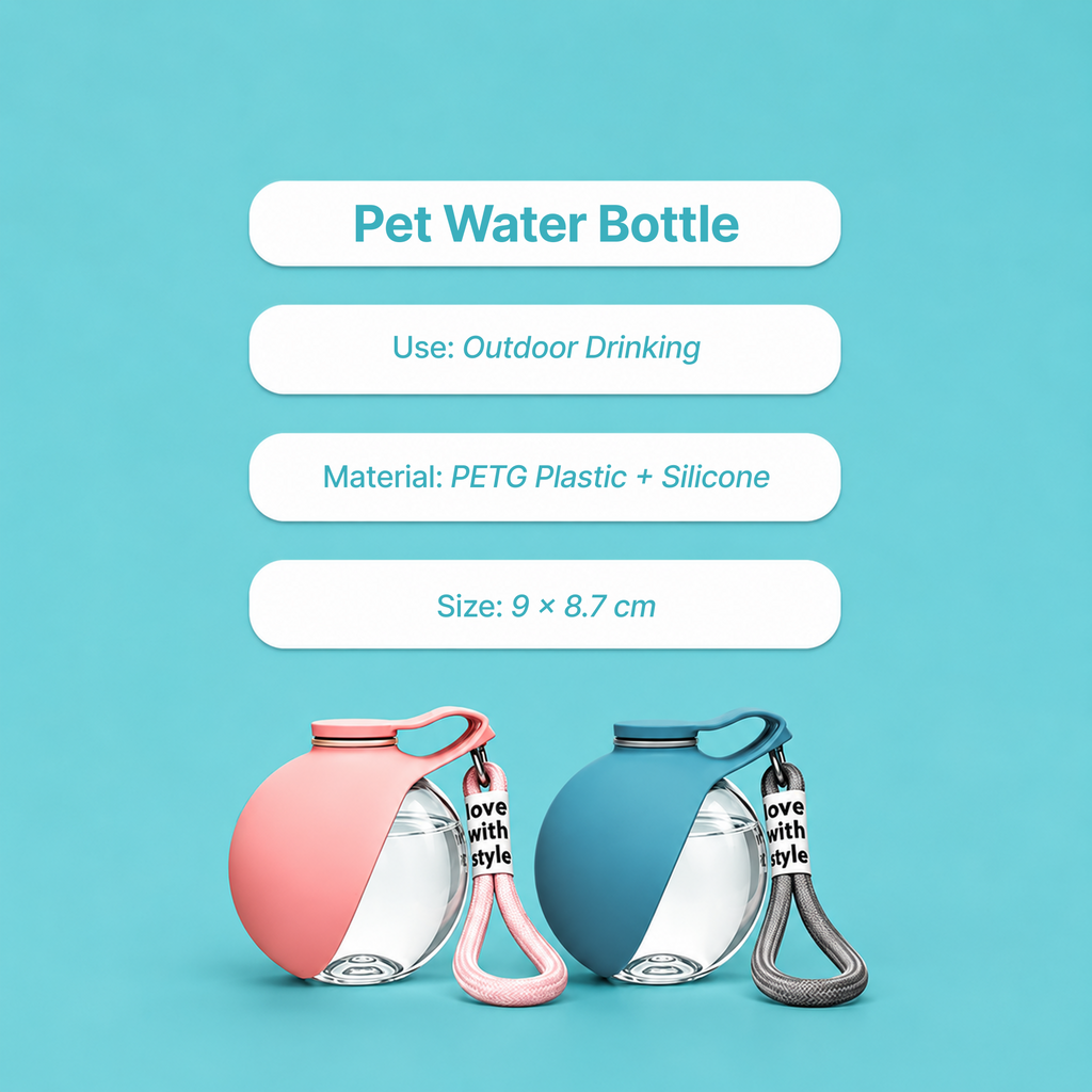 Spherical pet water bottle