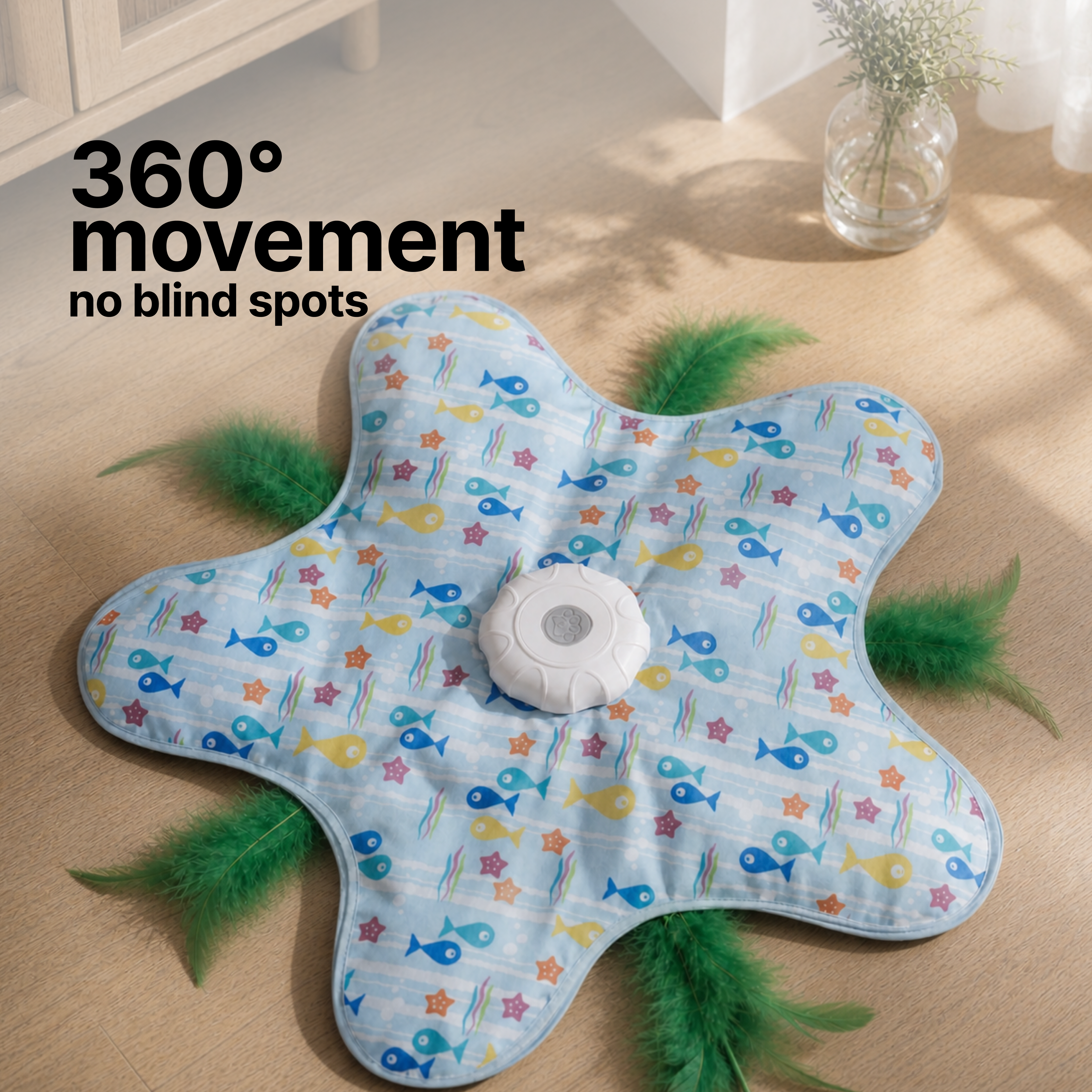 SpinHunt Interactive Cat Toy with Bird Sounds