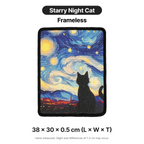 Vintage Oil Painting Cat Scratching Board