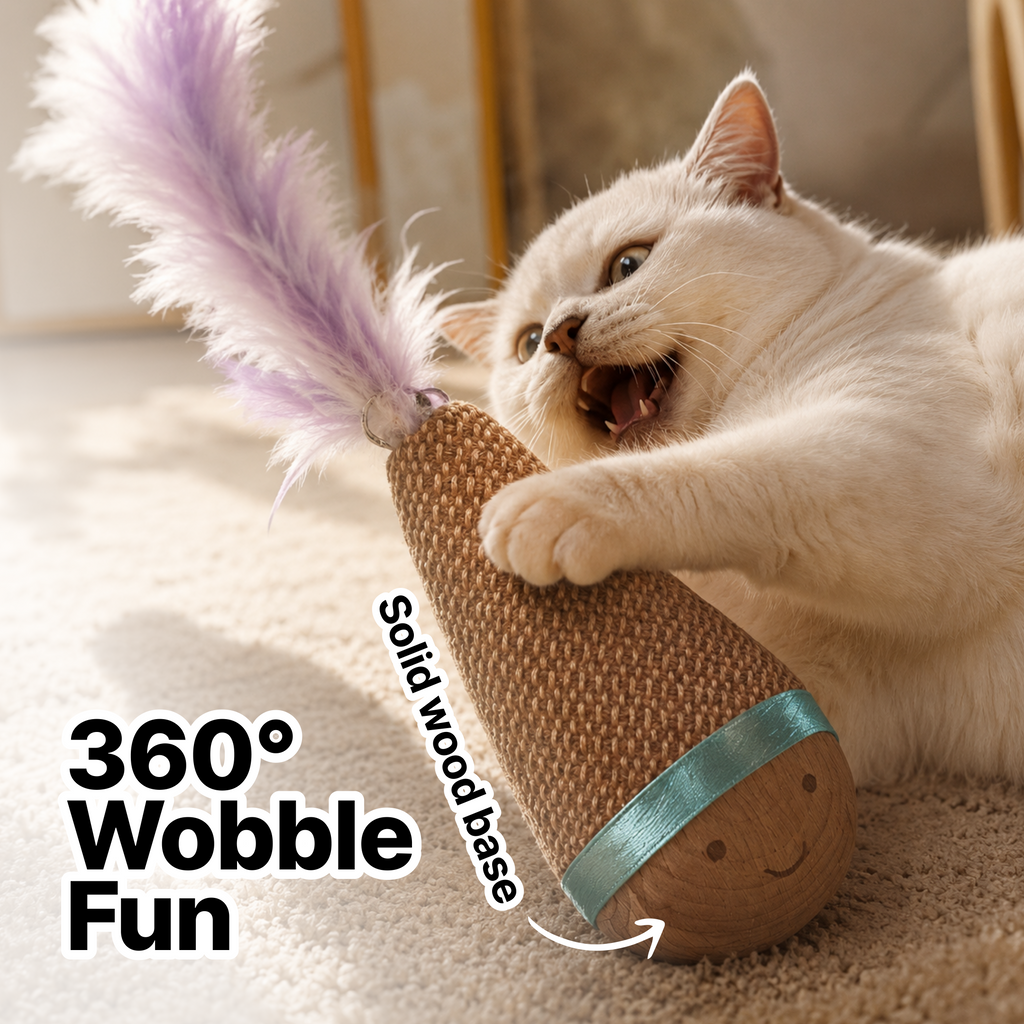 Interactive Wobble Cat Toy