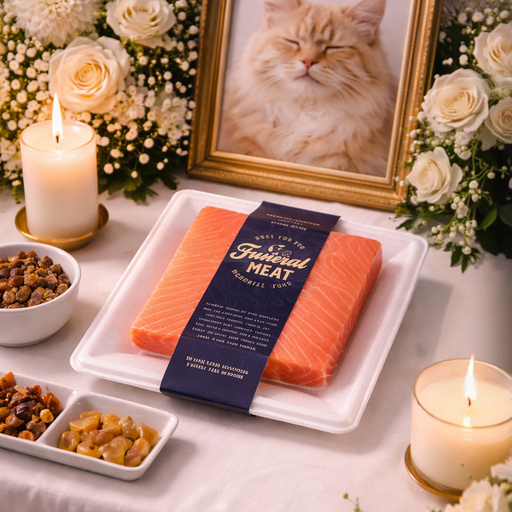 Symbolic Salmon Offering for Pet Remembrance